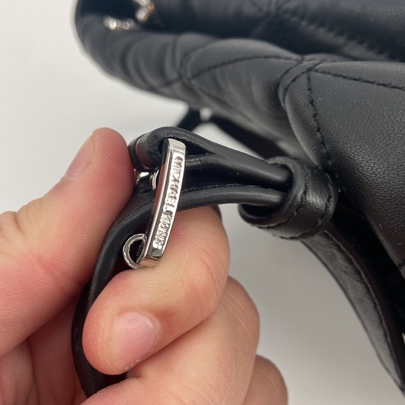 Sold❌❌NWT Michael Kors Black Vivianne quilted leather medium backpack - Picture 9 of 9